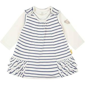 Steiff Set Kleid Langarm set jurk + T-shirt met lange mouwen, Cloud Dancer, 74 babymeisjes, Cloud Danser, 74 cm