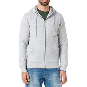 JACK & JONES Jjestar Basic Sweat Zip Hood Noos capuchonjack voor heren, lichtgrijs gem., XL