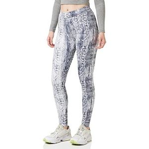 Urban Classics Dames animal print leggings yoga-fitnessbroek, lange streetwear & sportbroek met dierenprint, snake, M