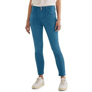 STREET ONE dames jeans broek slim, Deep Splash Blue Washed, 25W x 28L