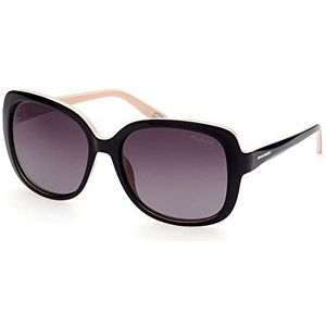 Skechers SE6126 brillen, glanzend zwart, 58 voor dames