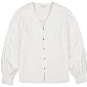 Garcia Damesshirt met lange mouwen, off-white, XS