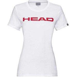HEAD Dames Club Lucy W T-shirt, wit/rood, extra large