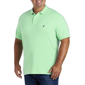 Nautica Men's Classic Fit Short Sleeve Solid Soft Cotton Polo Shirt, ash Green, 3X Big