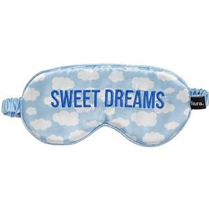 Fisura - Slaapmasker ""sweet dreams"" wolken. Zacht slaapmasker. Origineel oogmasker. Ultrafijn slaapmasker met elastische band. 20 centimeters x 10 centimeters