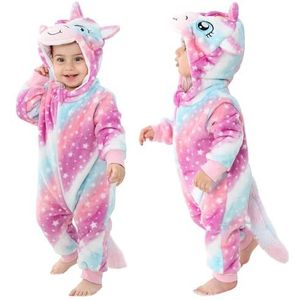 COOKY.D Baby Romper met Capuchon Lange Mouw Winter Cosplay Kostuum Jumpsuit voor 2-5 Maanden, Ster