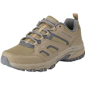 Skechers Heren Hillcrest Pure Escape Trekking Low Cut, Taupe Synthetisch/Textiel/Trim, 10.5 UK, Taupe Synthetische Textiel Trim, 45.5 EU