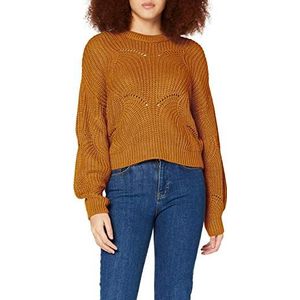 PIECES Pcbenita Ls damestrui met ronde hals, Nugget goud, M