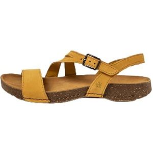 Art 1045 I Breathe Platte damessandalen, honey, maat 36, Honing, 36 EU