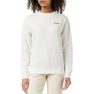 MUSTANG Dames Style Bea C Back Embro Sweatshirt, WHISPER WHITE 2013, 4XL