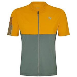 Ziener NORGAN Fietsshirt voor heren, mountainbike, racefiets, ademend, sneldrogend, elastisch, korte mouwen, Green Stone, 48