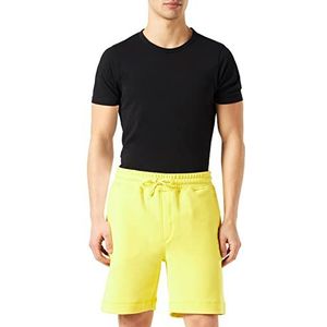 BOSS Heren Sewalk Trekkoord Shorts van French Terry met logo-patch, Bright Yellow730, XL