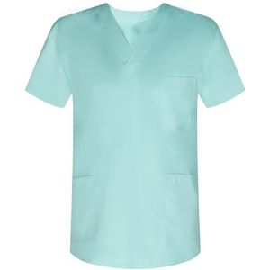 MISEMIYA - Kasack Unisex arts verpleegkundige uniform werkreiniging esthetische tandarts diergeneeskunde horeca - Ref.817, Turkoois, L