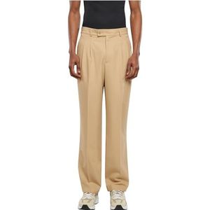 Urban Classics Herenbroek Double Pleated Pants Unionbeige 40, Unionbeige, 40