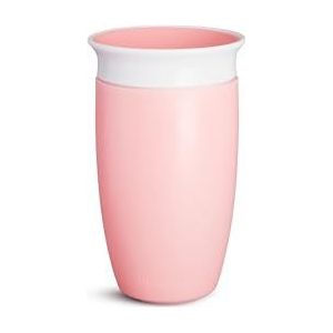 Munchkin Miracle 360 Cup, Baby and Sippy Cup, Ideal Sippy, Water and Weaning Cup 12+ Months, 10 oz/ 296 ml, Pink.