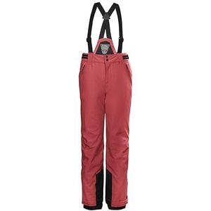 killtec Skibroek voor meisjes, functionele broek met afritsbare slab, sneeuwvanger en randbescherming KSW 77 GRLS SKI PNTS, neon-koral, 152, 37258-000