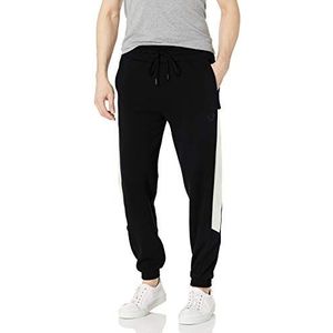 True Religion Heren Colorblocked Jogger Sweatpant Track, Onyx, Vapoureus Grijs, S