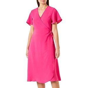 Vila Damesjurk VILOVIE S/S WRAP MIDI Dress/SU - NOOS, roze yarrow, 40