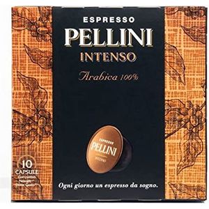 Pellini Intenso 100% Arabica Espresso Capsules – Dark Roast Italian Coffee Capsules - Nescafé Dolce Gusto Compatible, 60 Capsules