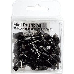 Bi-Office Mini-punaises, 50 stuks zwart.