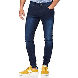 Enzo Skinny jeans voor heren, Blauw (Darkwash), 34W / 32L
