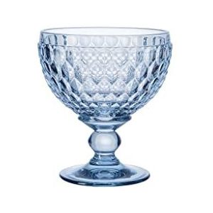 Villeroy & Boch - Boston Col. Blauwe champagnebeker, extravagant en elegant design voor Prosecco en champagne, kristal, blauw, 400 ml