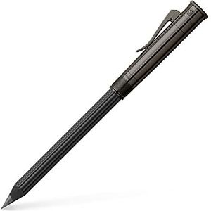Graf von Faber-Castell 118530 - Perfect potlood met verlenger, puntenslijper en gum, Magnum Black Edition