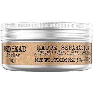 Bed Head for Men by Tigi Matte Separation haarwax voor mannen voor versteviging van het haar 85 gram