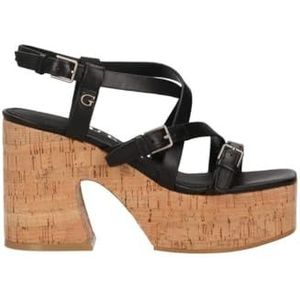 GUESS kurk, damessneakers, Zwart, 37 EU