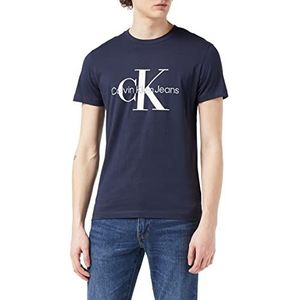 Calvin Klein Jeans Heren Core Monogram Slim Tee T-shirt, Night Sky, S