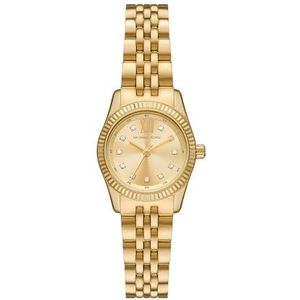 Michael Kors Lexington Horloge voor dames, kwartsuurwerk met horlogeband van roestvrij staal of leer, Grijstint