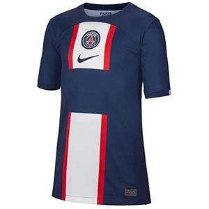 Nike PSG Y Dri-Fit Stad shirt met mouwen, middellang, marineblauw/wit/midnight N, uniseks, kinderen