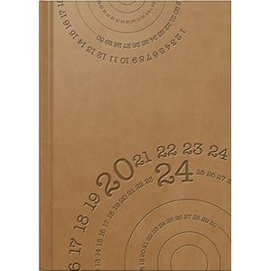 rido/idé Dagkalender model Mentor 2024 1 pagina = 1 dag bladgrootte 14,8 x 20,8 cm bruin