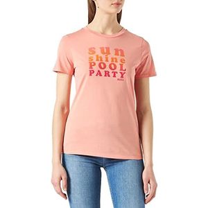 BOSS C_ediary T-shirt voor dames, lichtrood, XS