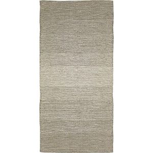 andiamo Tapijtloper wasbaar, katoen, plat, effen, omgezoomd, natuurlijk tapijt voor woonkamer en slaapkamer, kleur: grijs, maat: 60 x 120 cm