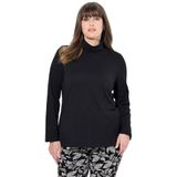 Ulla Popken - Shirt - Zwart - Lange Mouw - Slanke Pasvorm