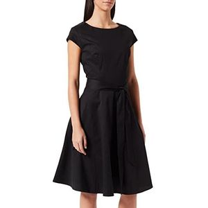 Oliceydress Rockabilly vintage jurk voor dames, Zwart (zwart), XS