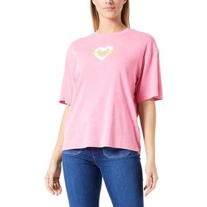 HUGO Dazalena T-shirt voor dames, Open Pink698, XS