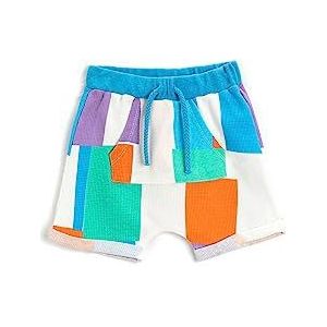 Koton Babyjongens Trekkoord Elastische Tailleband Kleurblok Kangaroo Pocket Shorts, Veelkleurig (mix), 2-3 Jaar
