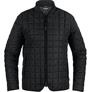 Texstar FJ81 Unisex gewatteerde jas, maat 5XL, zwart