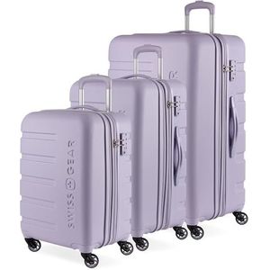 Swiss Gear 7366 Hardside uitbreidbare bagage met spinnerwielen, avondwaas, 3-delige set (19/23/27), 7366 hardside uitbreidbare bagage met spinnerwielen, Avond Haze, 3-Piece Set (19/23/27), 7366