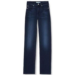 7 For All Mankind The Straight Jeans, donkerblauw, 23 dames, Donkerblauw