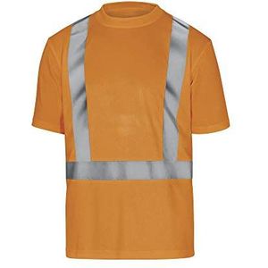 Delta Plus COMETORPT waarschuwingsbescherming T-shirt van polyester, neon oranje, maat S, 10 stuks