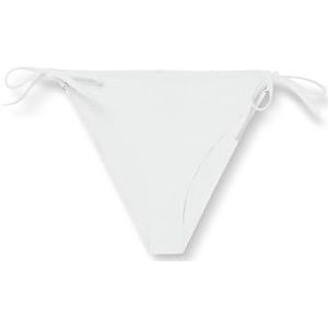 Calvin Klein Vrouwen Self-Tie Bikini Bottoms Sport, Wit (Pvh Classic Wit Andere Versie), XL