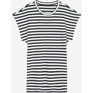 Marc O´Polo Dames Mix & Match Dress Night Shirt, navy/wit, XL