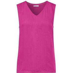 STREET ONE Materiaalmix top, Magnolia roze, 40