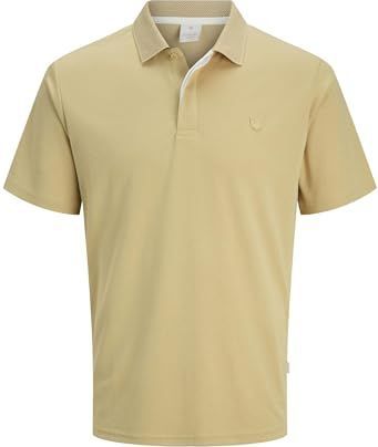 JACK & JONES Jprccrodney Ss Polo Noos voor heren, Maansteen, L