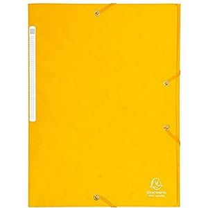Exacompta - Ref. 17106H - karton met 25 elastieken mappen - Maxi-capaciteit insteekhoezen - in glanzend karton - afmetingen 24 x 32 cm voor documenten in A4-formaat - kleur geel