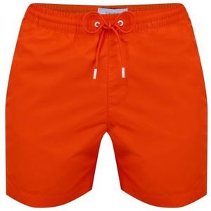Calvin Klein Heren Zwembroek Medium Trekkoord Mid-Lengte, Oranje (Zure Sinaasappel), XXL