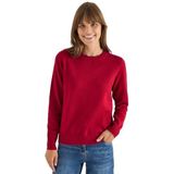 Cecil - Gebreide Trui - Beaujolais Red - Ronde Hals - Regular Fit